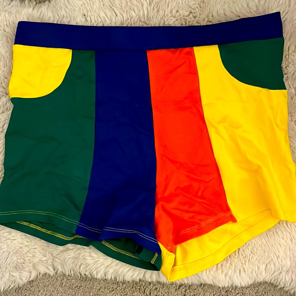 Colorblock Shorts - never worn!
